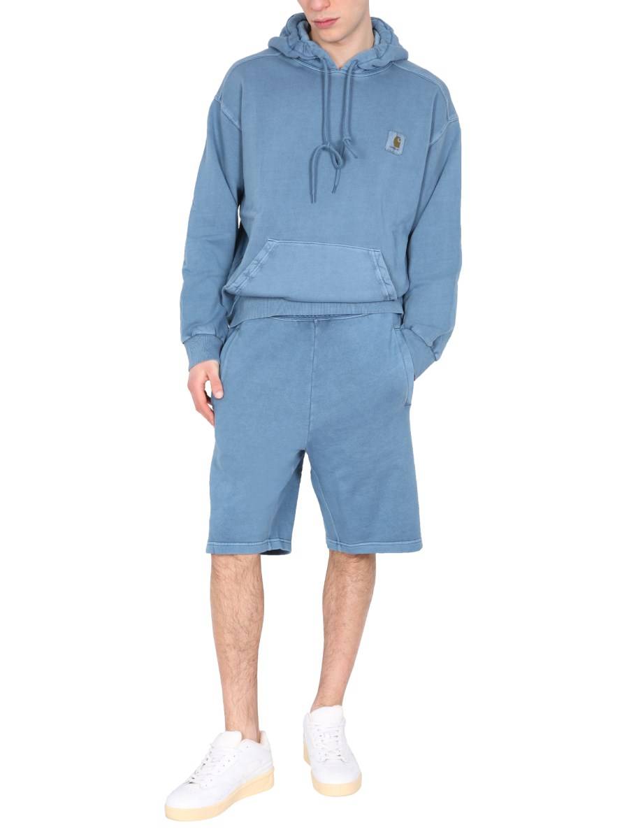 CARHARTT WIP BERMUDA "NELSON" IN FELPA DI COTONE