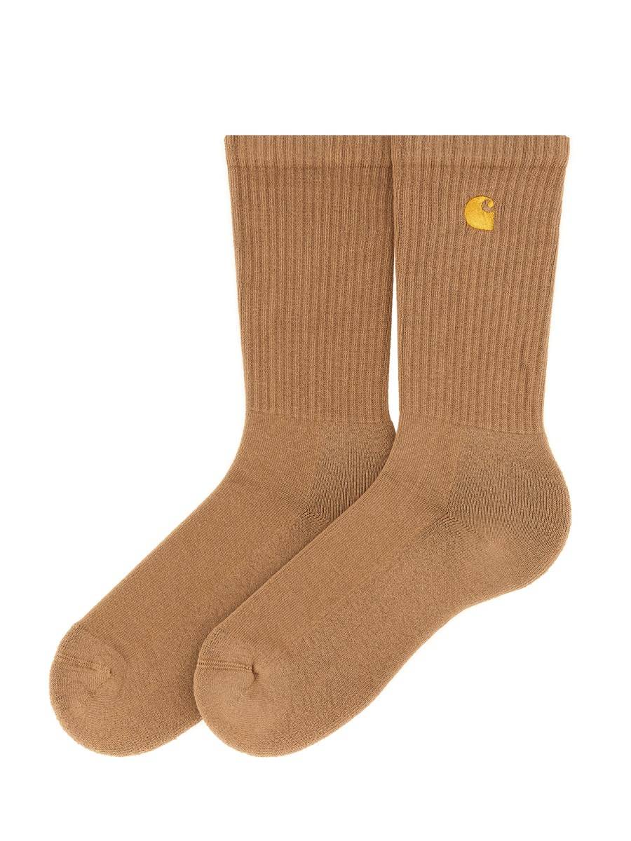 CARHARTT WIP CALZINI CON RICAMO LOGO IN COTONE