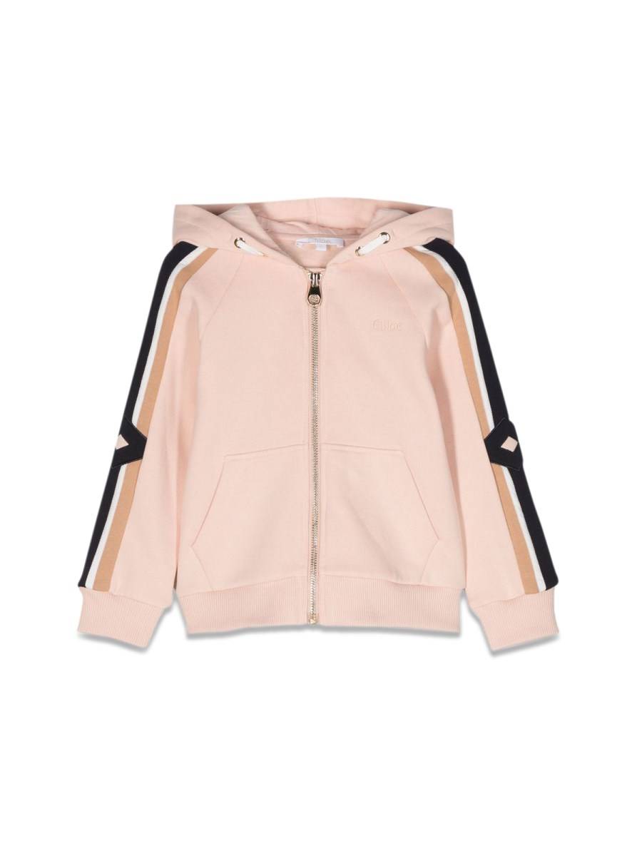 CHLOE' felpa con zip e cappuccio