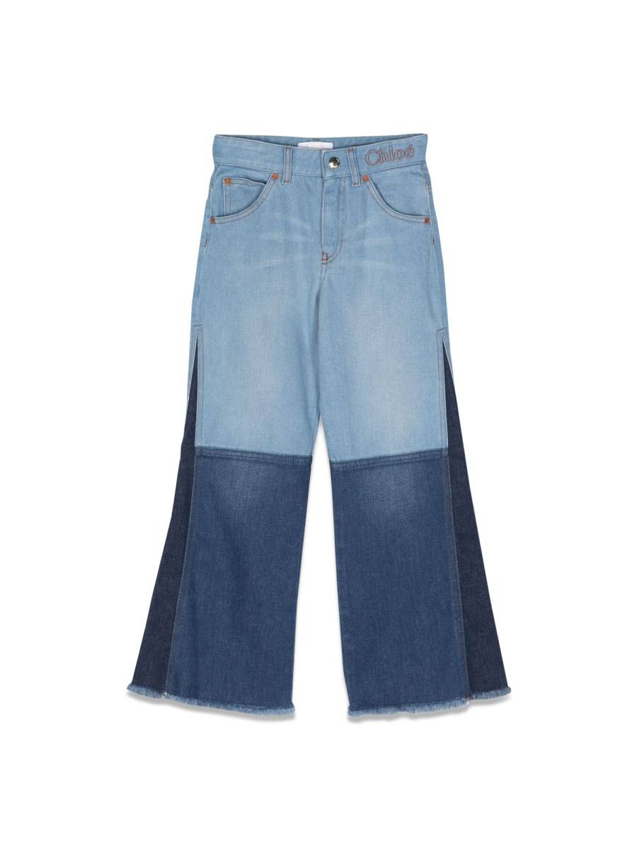 CHLOE' jeans con inserto laterale