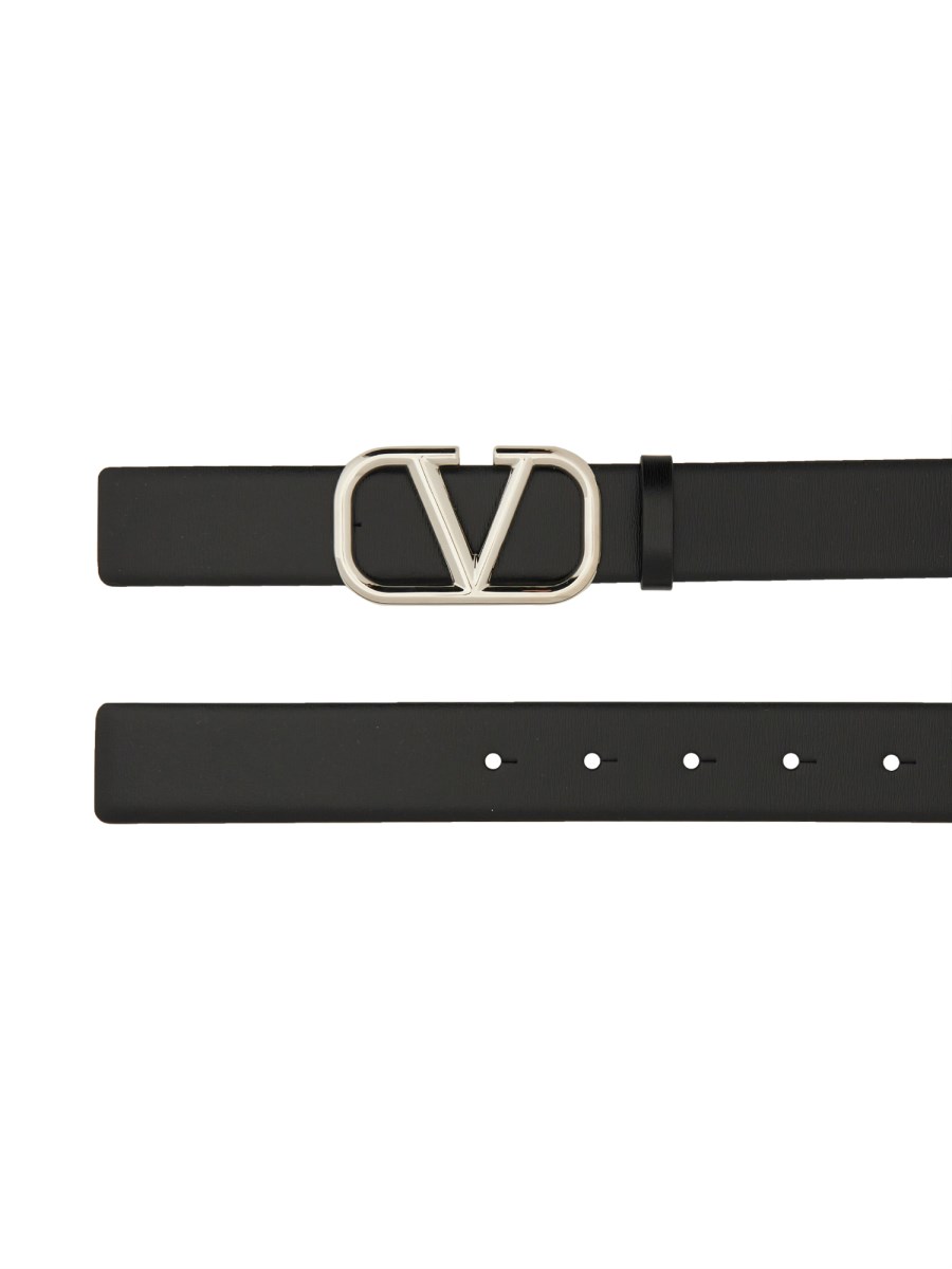 VALENTINO GARAVANI CINTURA IN PELLE CON VLOGO SIGNATURE