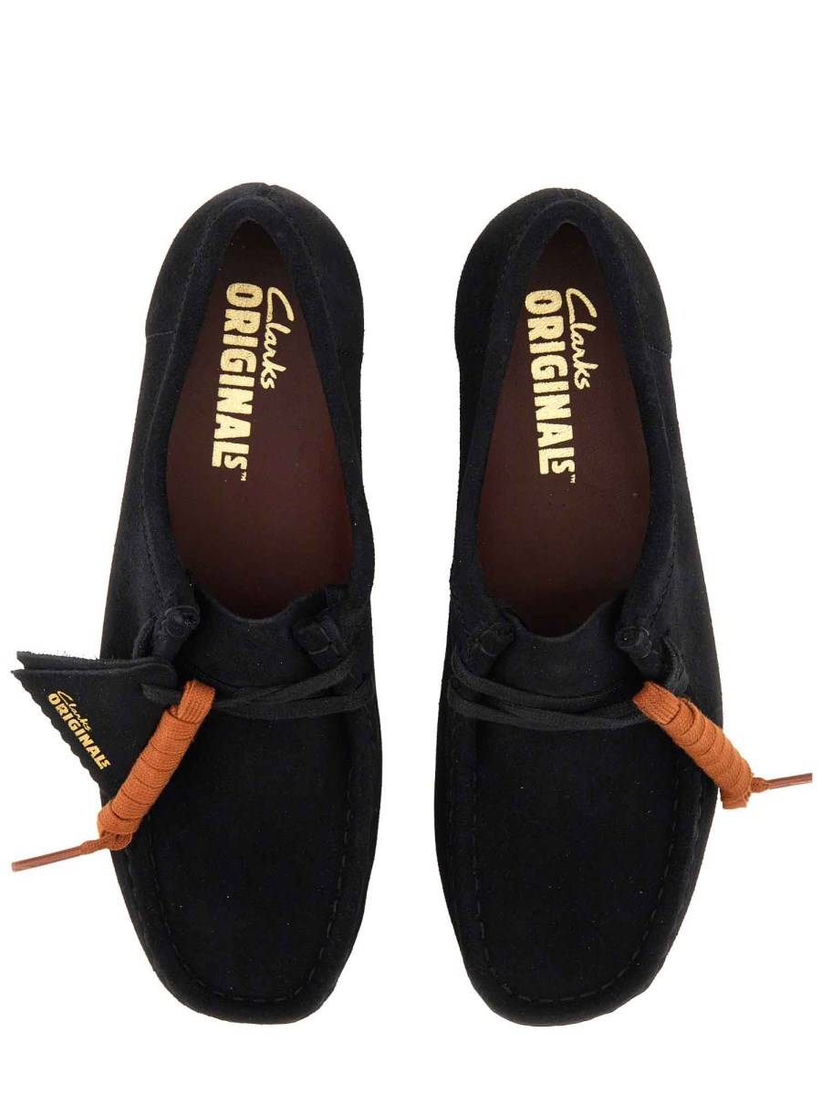 CLARKS SANDALO "WALLABEE" IN PELLE