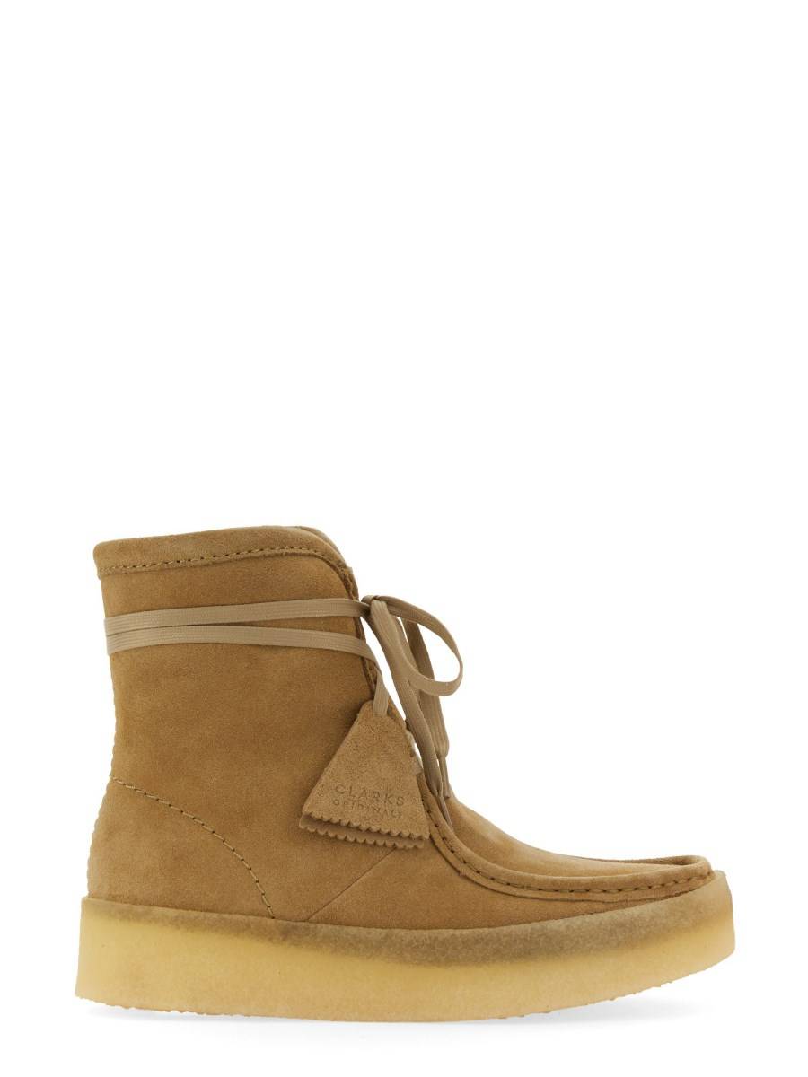 CLARKS STIVALETTO WALLABEECUP HIGH IN PELLE