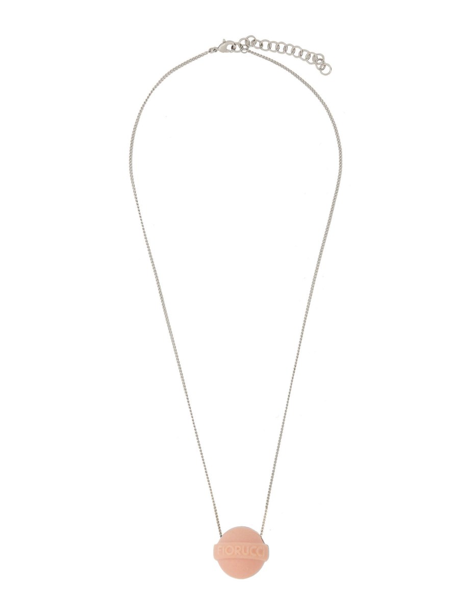 FIORUCCI COLLANA CON CATENA SOTTILE CON "LOLLIPOP" IN RESINA