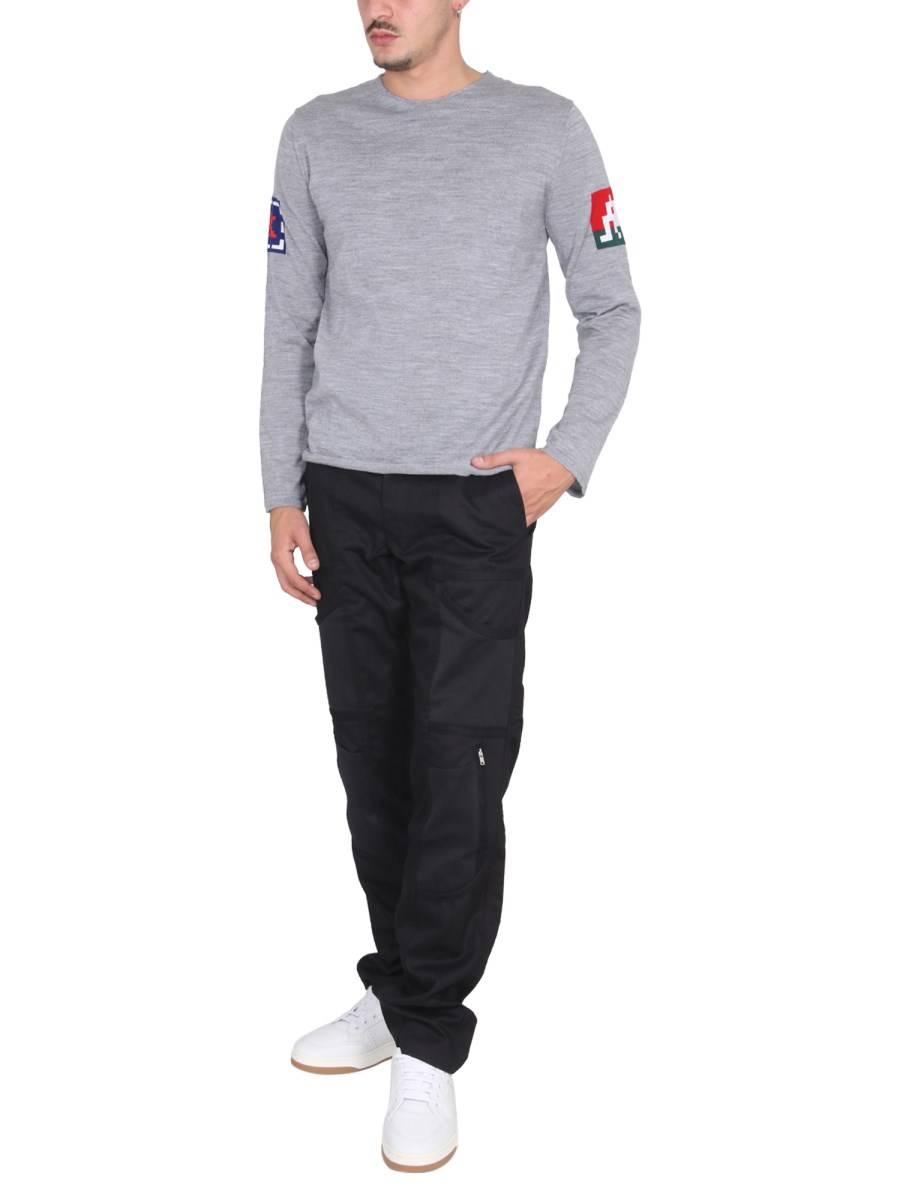 COMME DES GARCONS SHIRT MAGLIA GIROCOLLO IN LANA