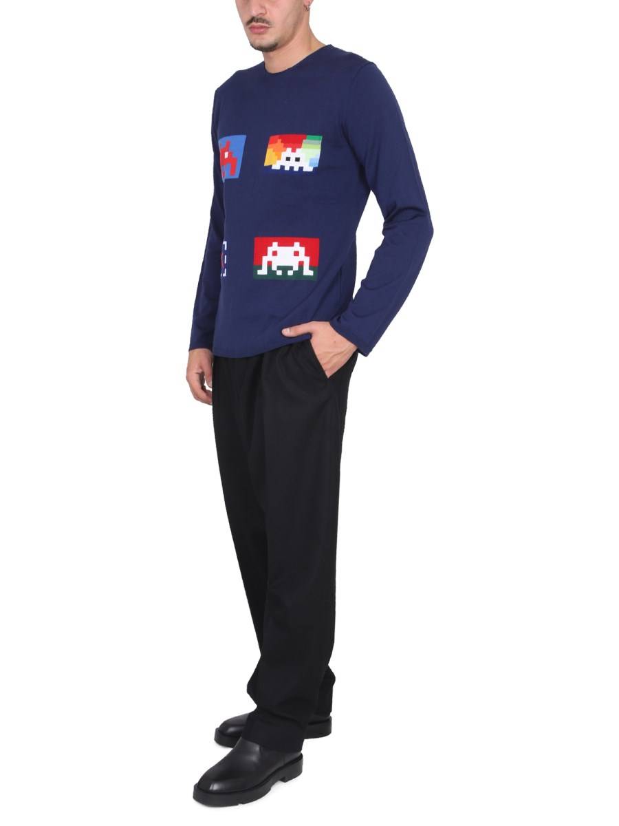 COMME DES GARCONS SHIRT MAGLIA GIROCOLLO IN LANA