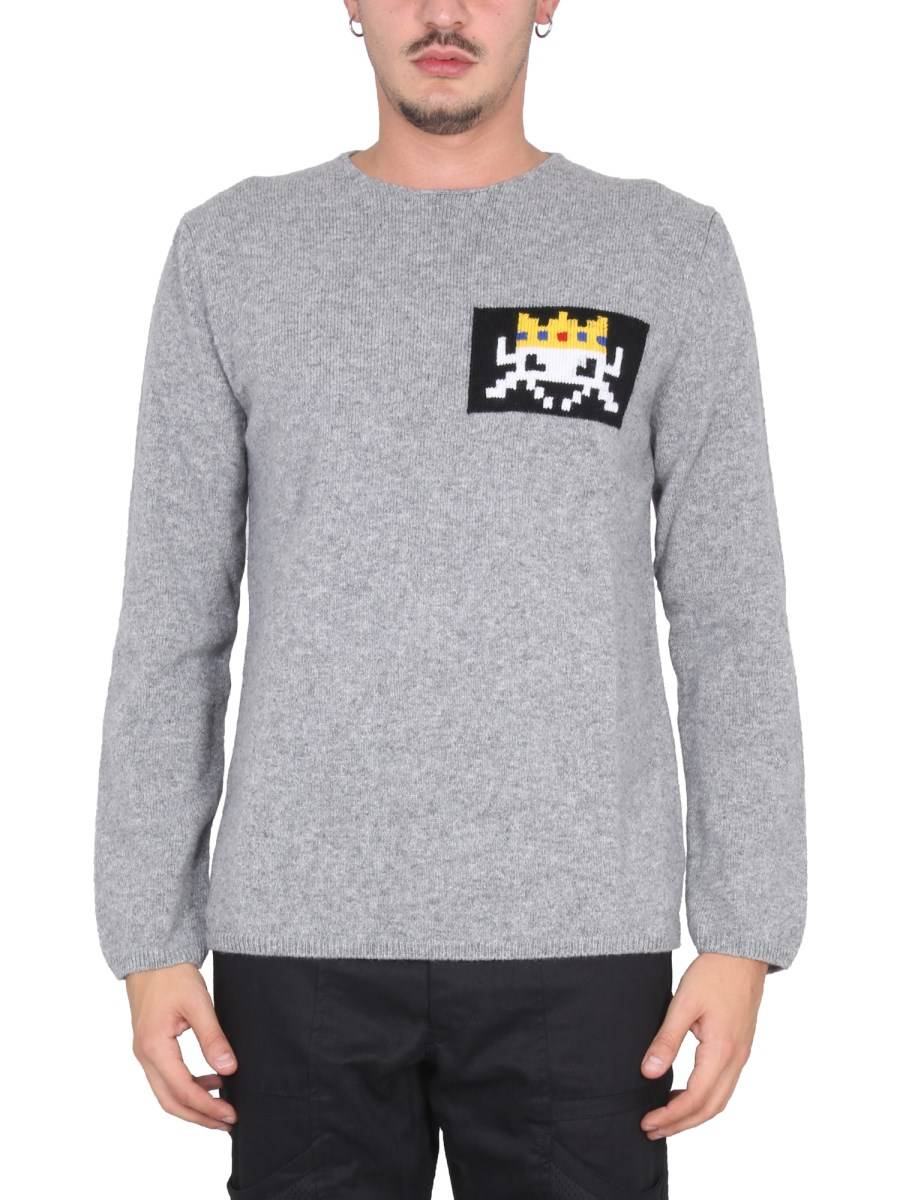 COMME DES GARCONS SHIRT MAGLIA GIROCOLLO IN LANA