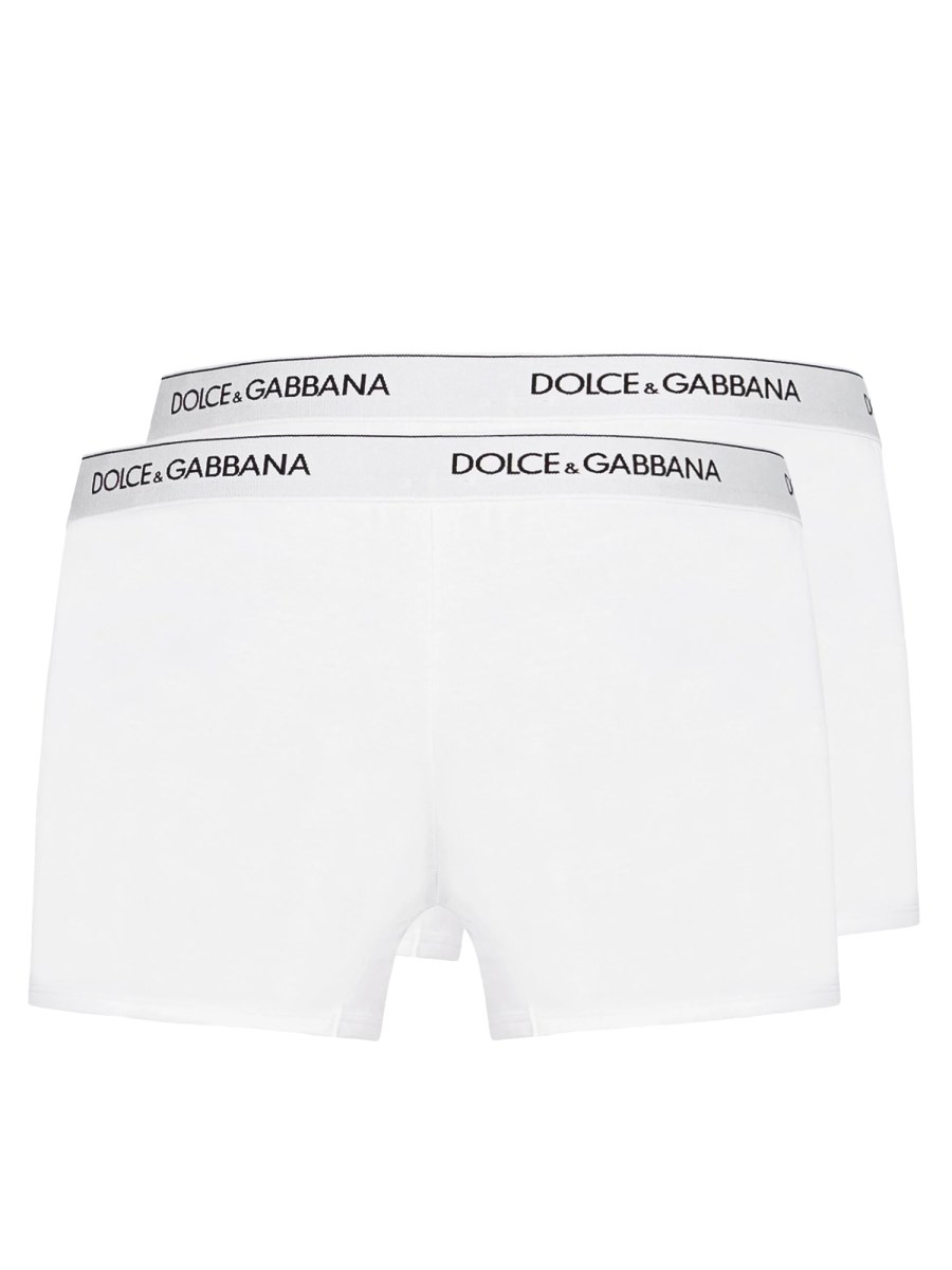 DOLCE & GABBANA CONFENZIONE DA DUE SLIP IN COTONE CON LOGO