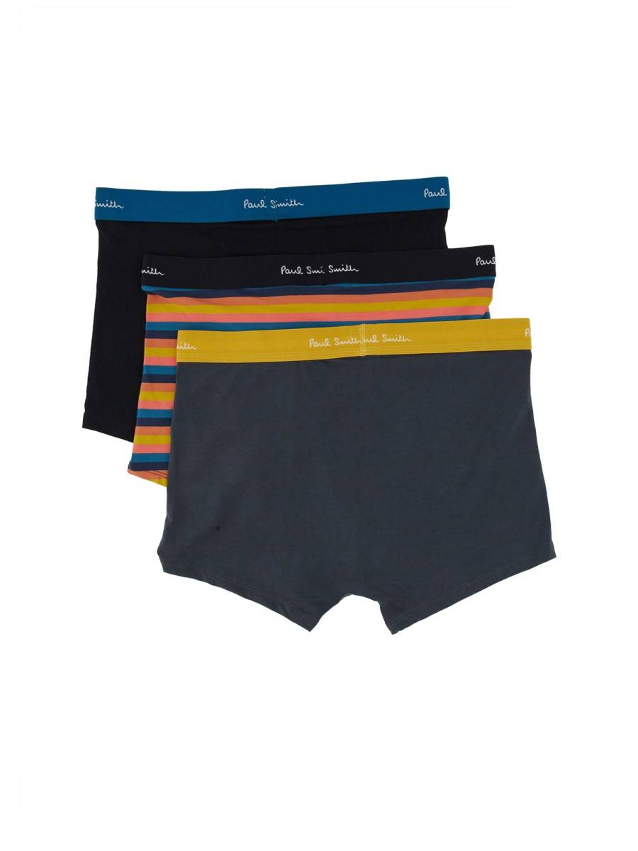 PAUL SMITH CONFENZIONE DA TRE BOXER IN COTONE CON LOGO