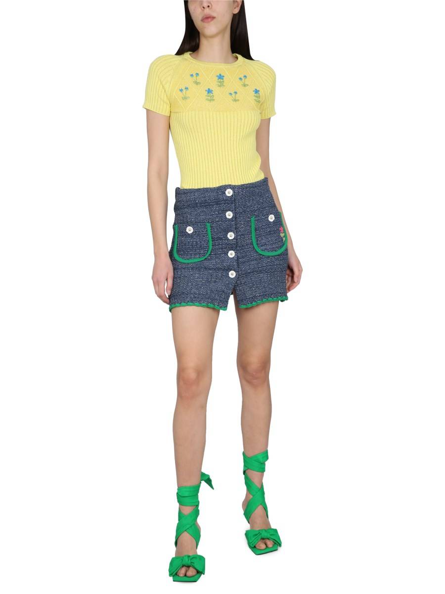 CORMIO MAGLIA IN LANA CON RICAMO