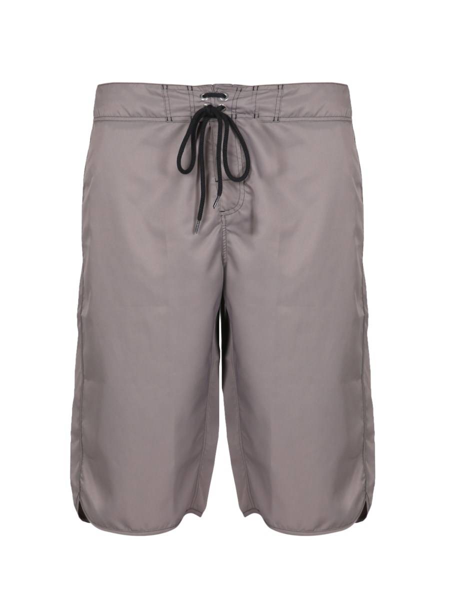 JIL SANDER COSTUME DA BAGNO LUNGO CON IMPUNTURE A CONTRASTO