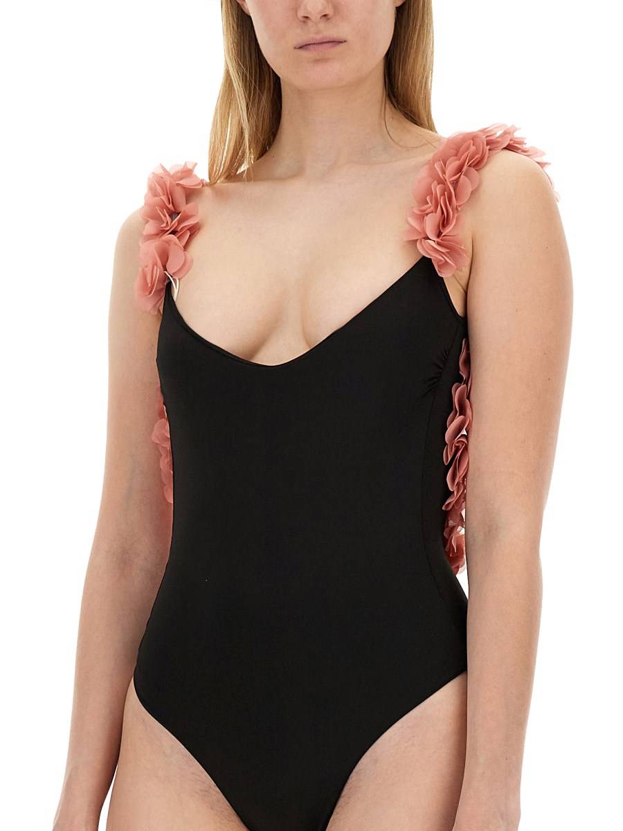LA REVECHE COSTUME INTERO AMIRA CON FIORI IN ORGANZA