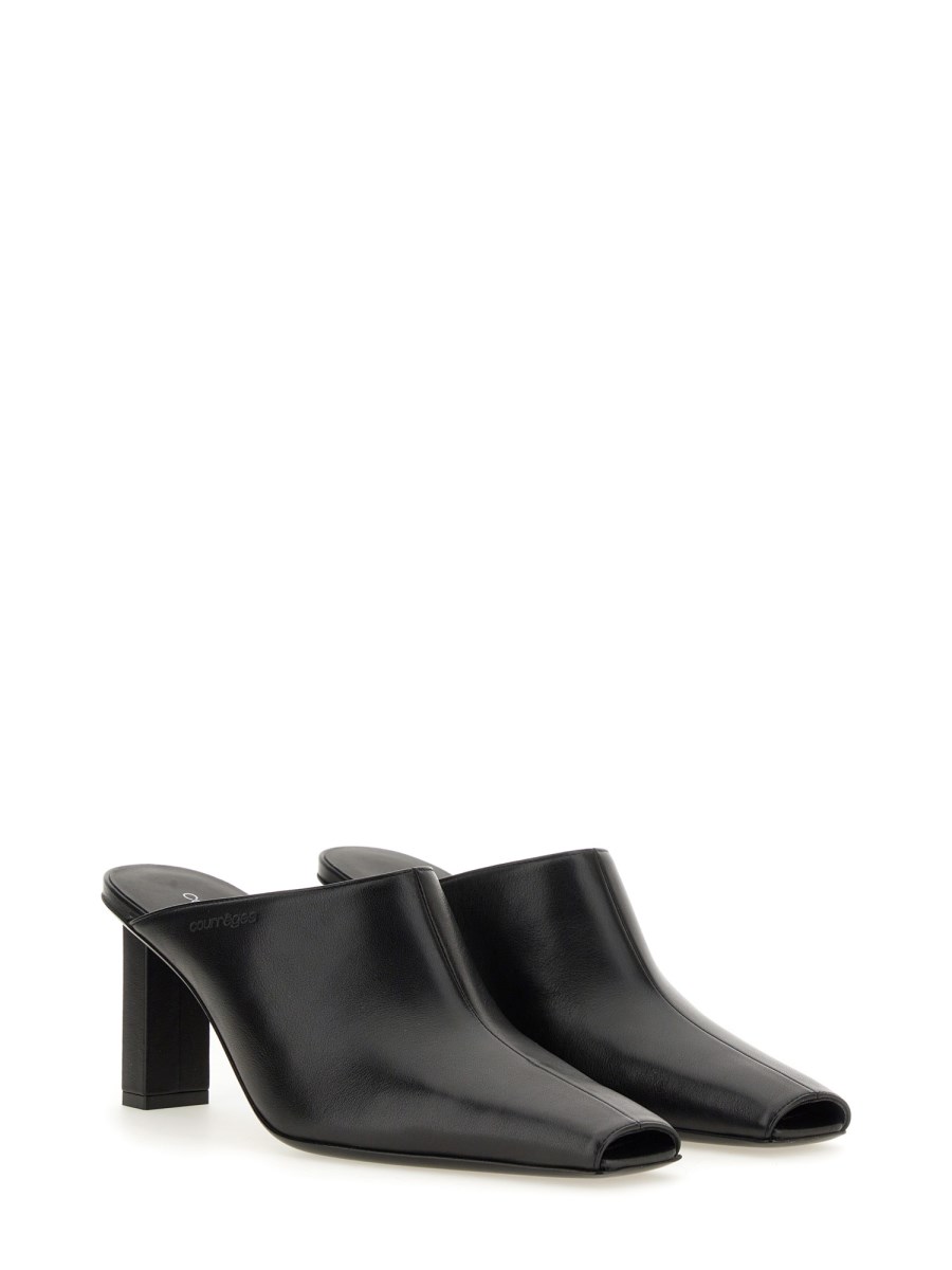 COURREGES MULE SLEEK IN PELLE