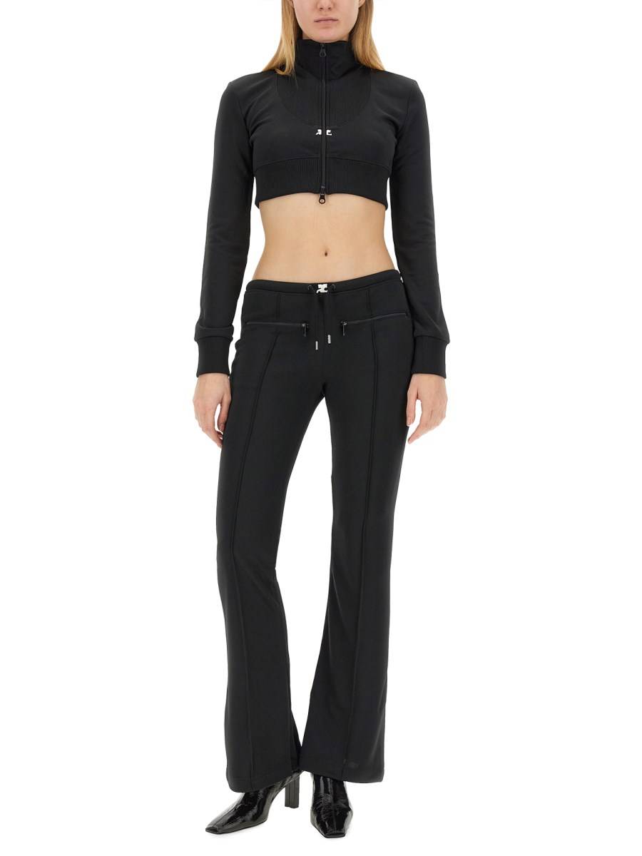 COURREGES PANTALONE SLIM FIT IN TESSUTO TECNICO
