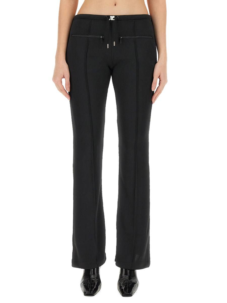 COURREGES PANTALONE SLIM FIT IN TESSUTO TECNICO