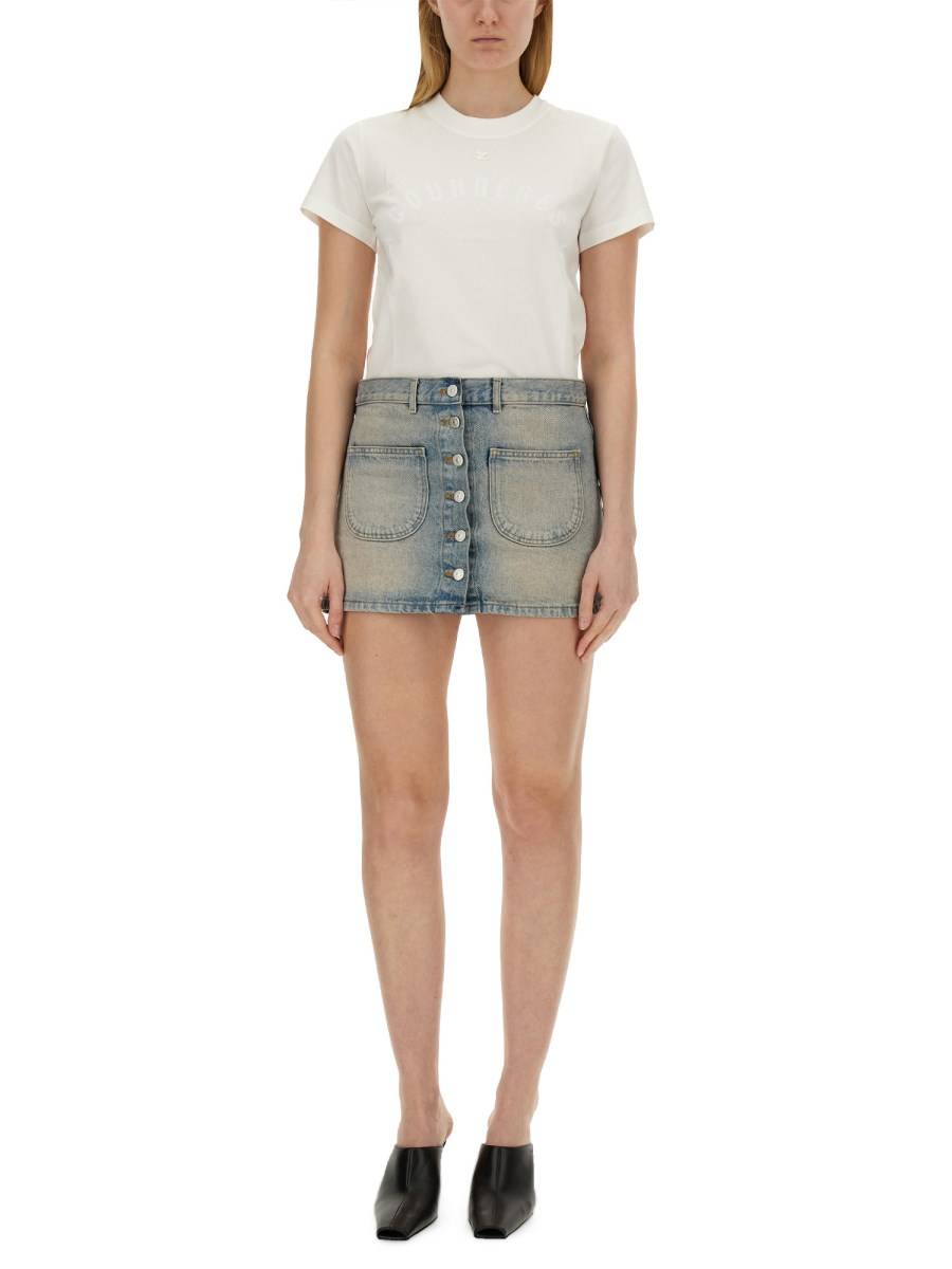 COURREGES T-SHIRT CON LOGO