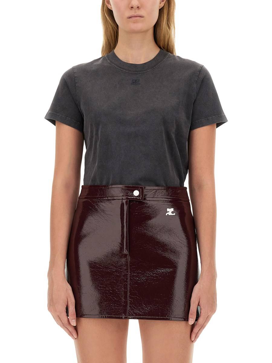 COURREGES T-SHIRT IN COTONE