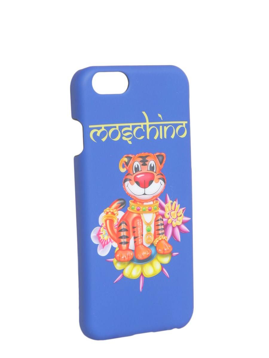 MOSCHINO COVER IPHONE 6/6S STAMPA TIGRE STILE INDIANO