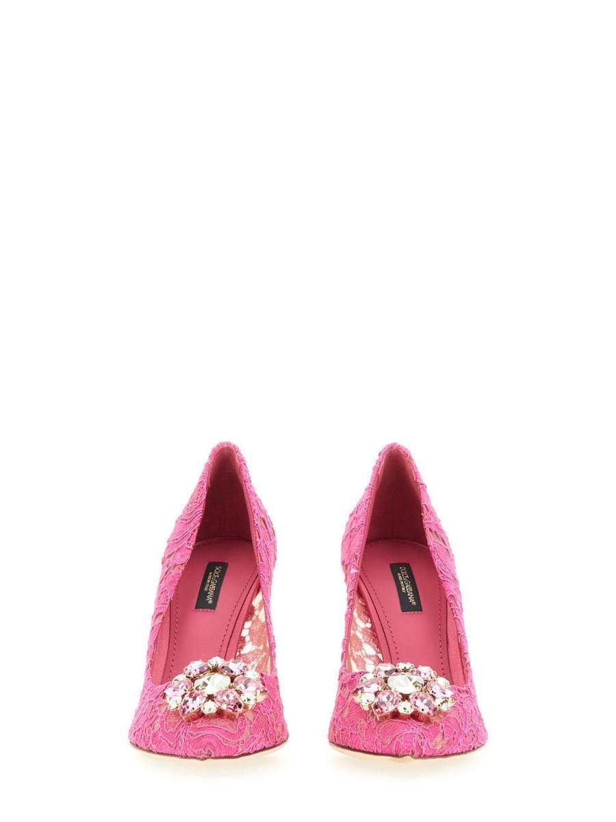 DOLCE & GABBANA DECOLLETÉ IN PIZZO TAORMINA CON BROCHE