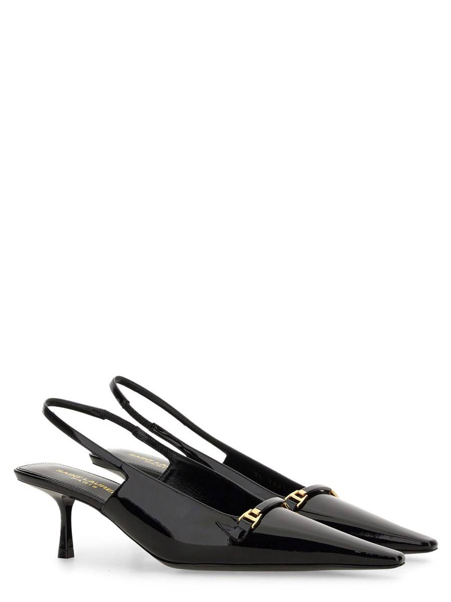 SAINT LAURENT DÉCOLLETÉ SLINGBACK CARINE IN VERNICE