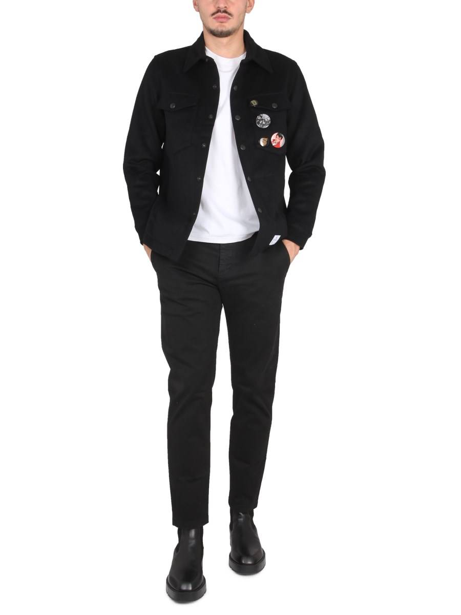 DEPARTMENT FIVE PANTALONE IN COTONE CON PATCH LOGO