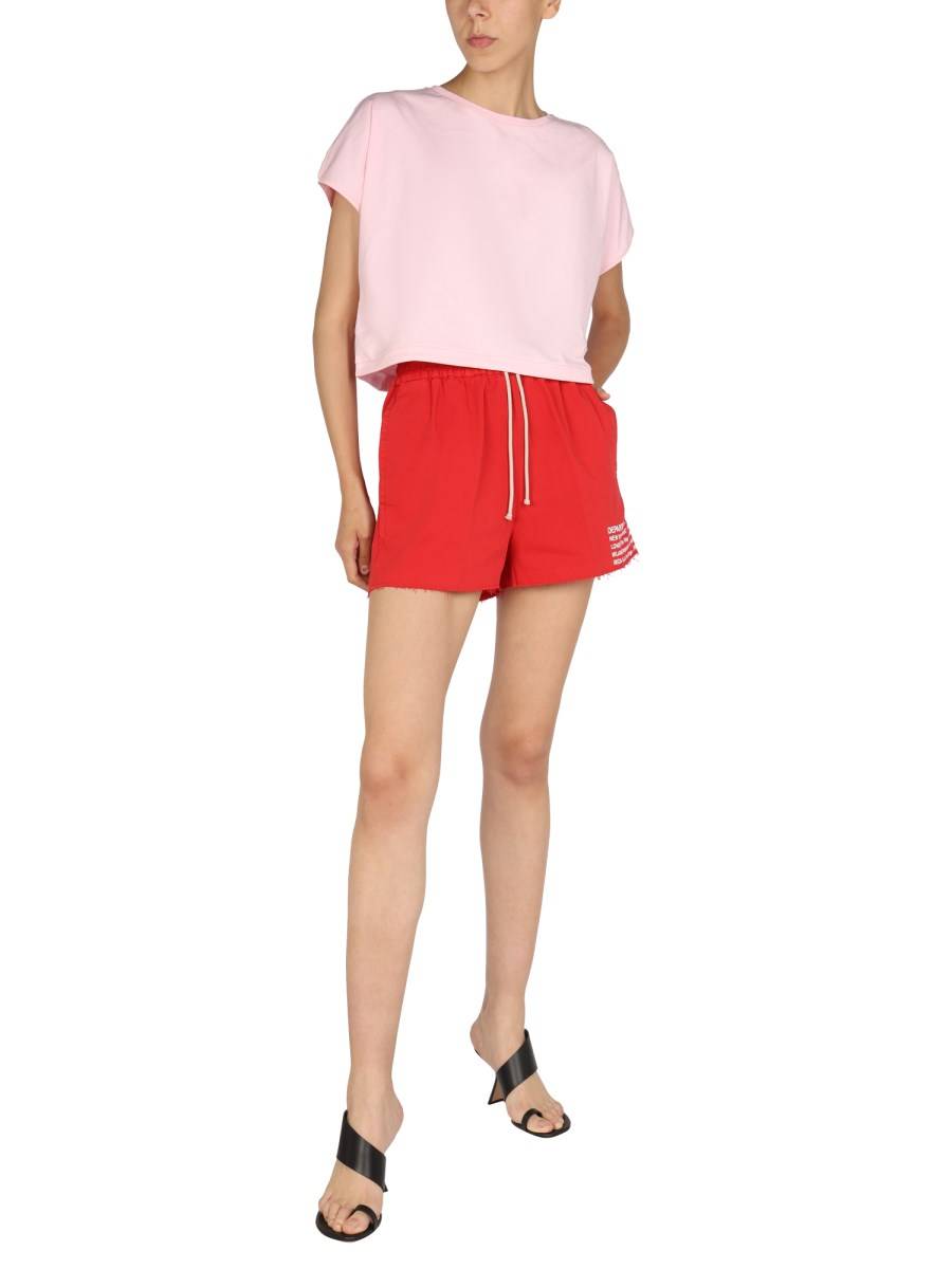 DEPARTMENT FIVE SHORTS IN COTONE CON STAMPA LOGO