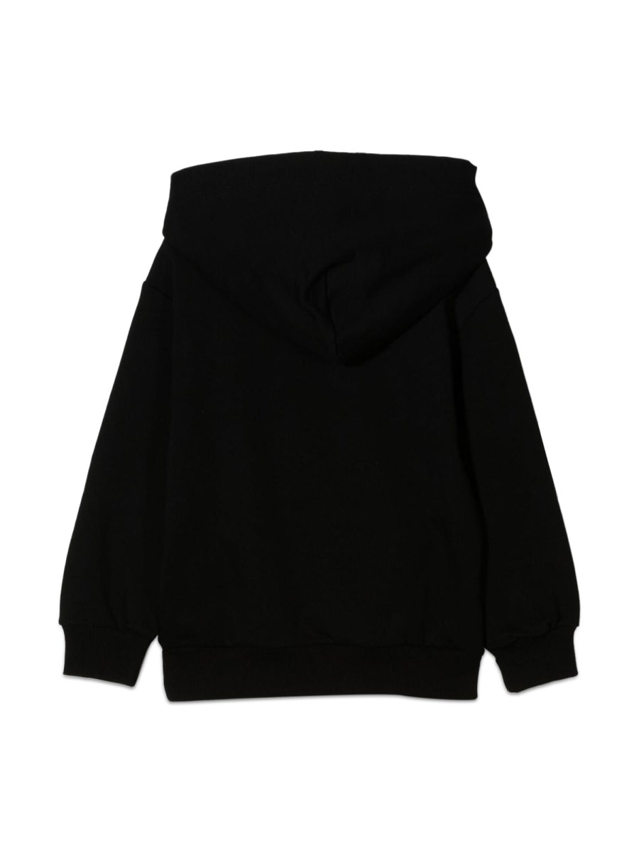 DIESEL KIDS FELPA CON CAPPUCCIO SCRITTA FRONTALE