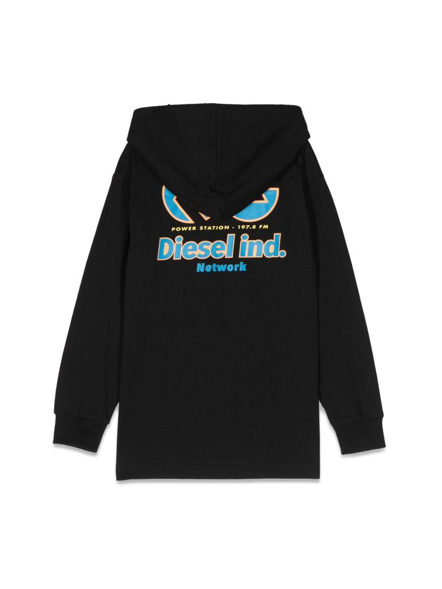 DIESEL KIDS Felpa Over Con Cappuccio