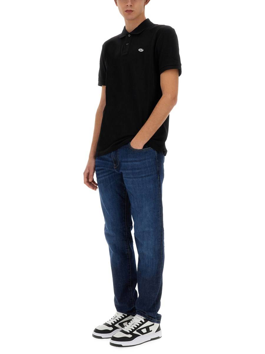 DIESEL POLO "T-SMITH-DOVAL-PJ" IN PIQUÉ DI COTONE