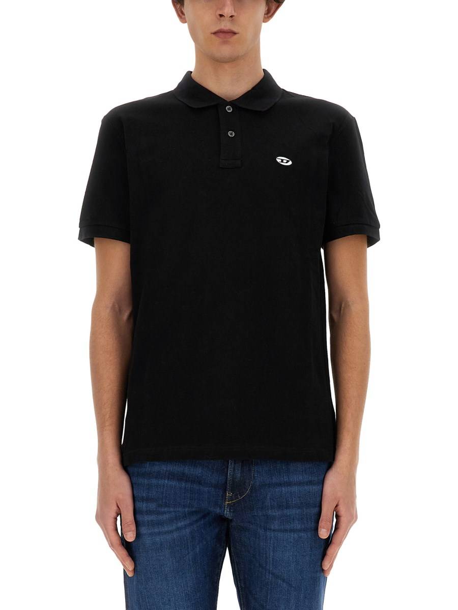 DIESEL POLO "T-SMITH-DOVAL-PJ" IN PIQUÉ DI COTONE