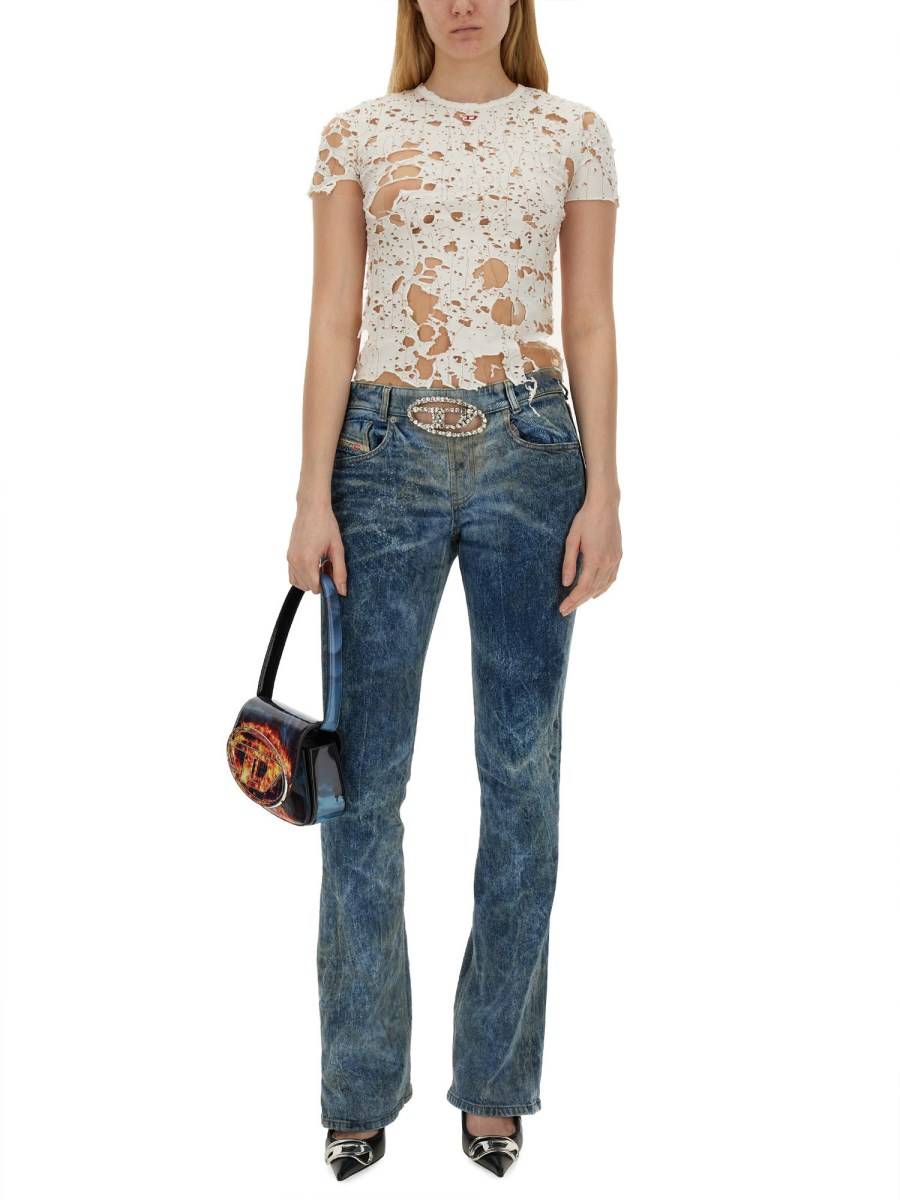 DIESEL T-SHIRT DISTRESSED
