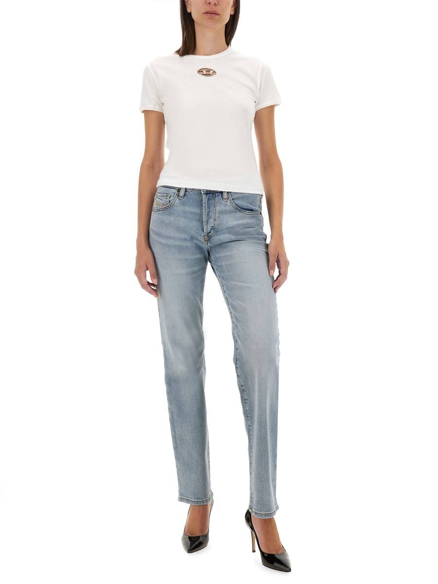 DIESEL T-SHIRT IN JERSEY DI COTONE CON LOGO