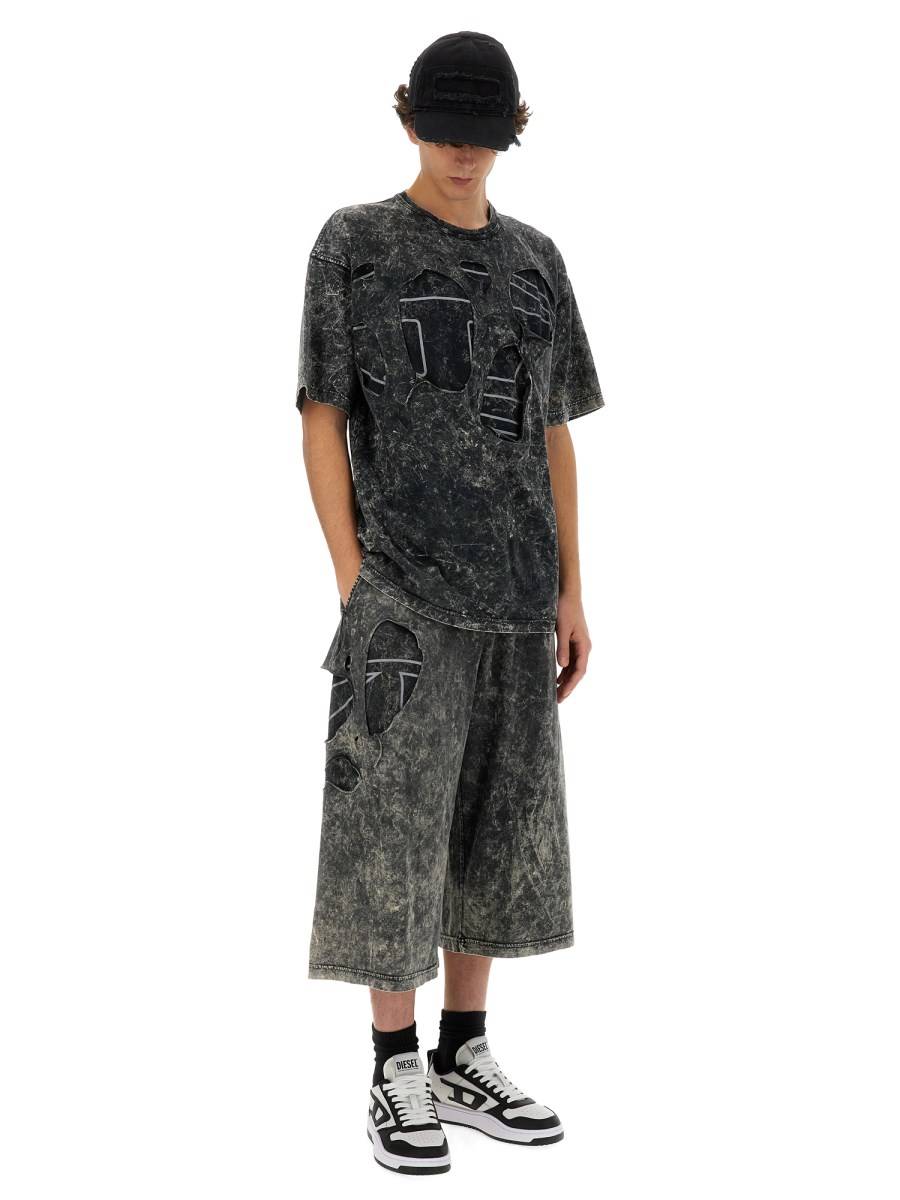 DIESEL T-SHIRT T-BOXT-PEELOVAL IN JERSEY DI COTONE