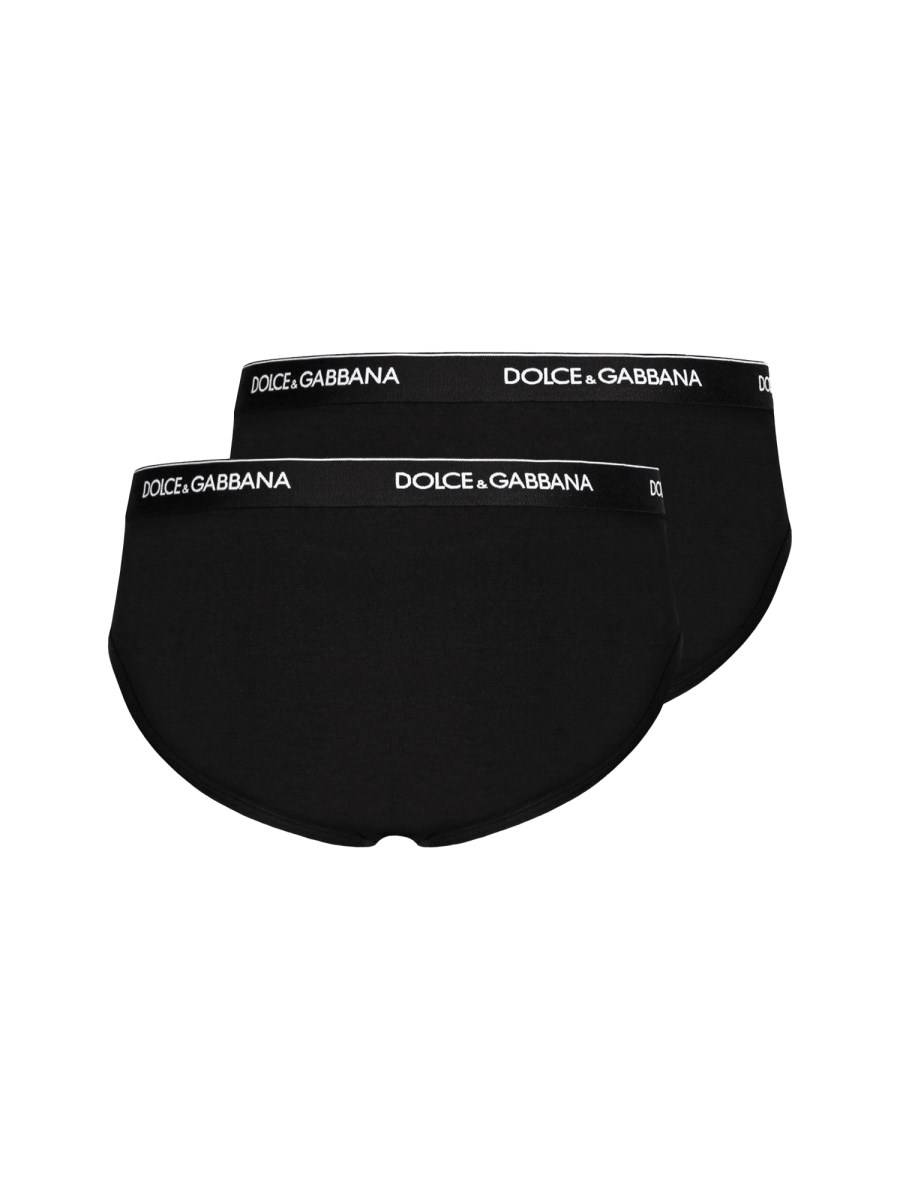 DOLCE & GABBANA BI-PACK SLIP "BRANDO" IN COTONE