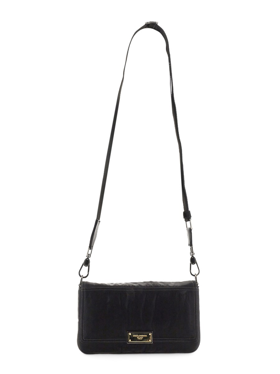 DOLCE & GABBANA BORSA IN NYLON CON TARGHETTA LOGATA