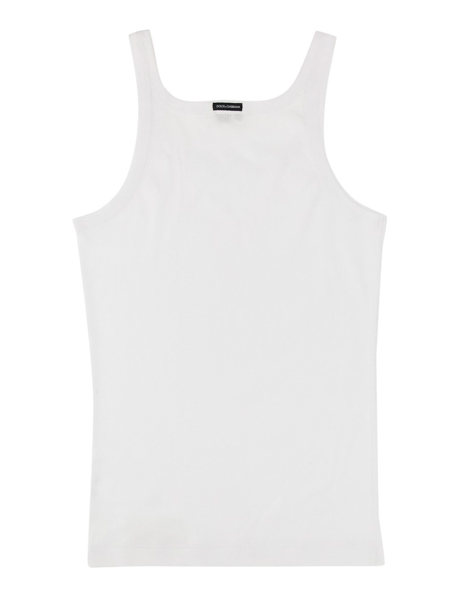 DOLCE & GABBANA CANOTTA MARCELLO IN COTONE
