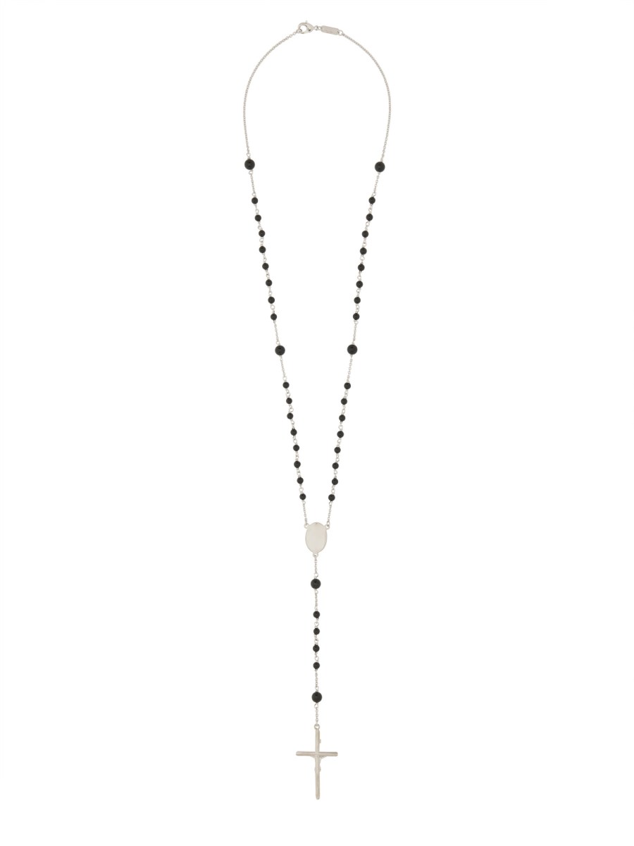 DOLCE & GABBANA COLLANA ROSARIO CON PIETRE NATURALI