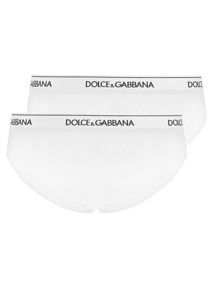 DOLCE & GABBANA CONFEZIONDE DA DUE SLIP CON LOGO