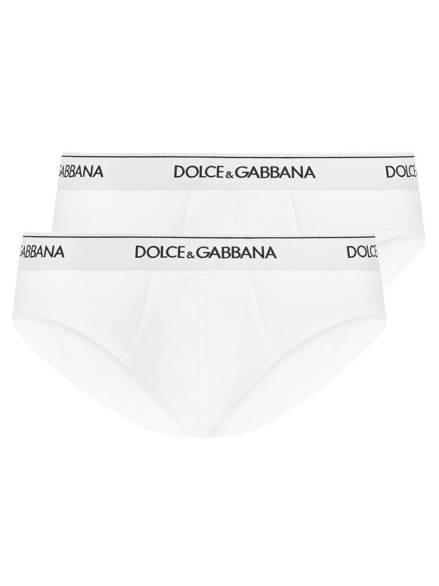DOLCE & GABBANA CONFEZIONDE DA DUE SLIP CON LOGO