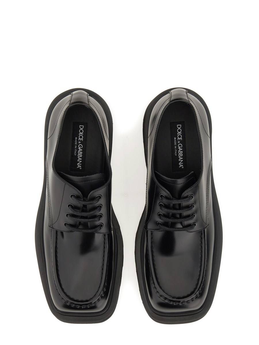 DOLCE & GABBANA DERBY HI-TREKKING IN PELLE