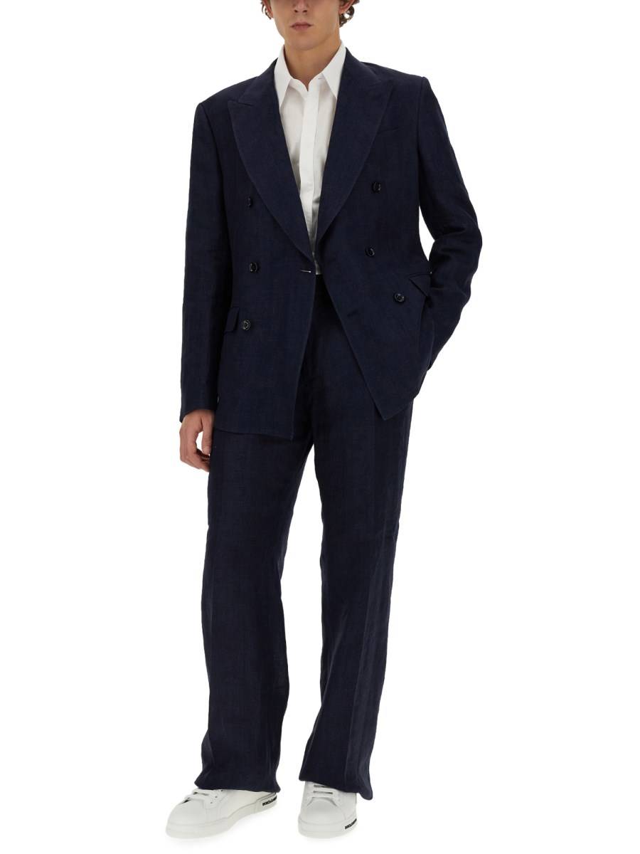 DOLCE & GABBANA GIACCA DOPPIOPETTO IN LINO