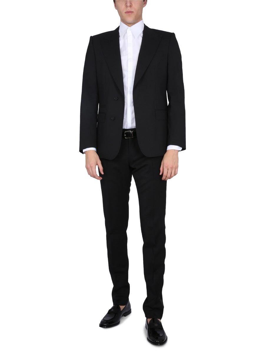 DOLCE & GABBANA GIACCA MONOPETTO IN LANA VERGINE