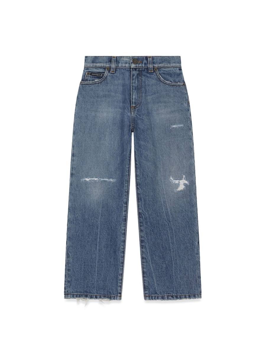DOLCE & GABBANA jeans worn effect