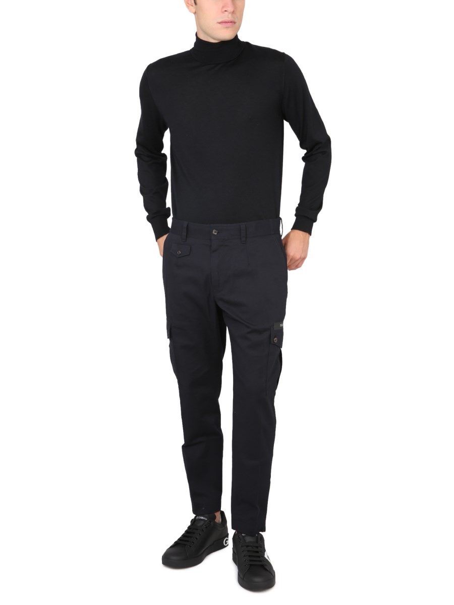 DOLCE & GABBANA MAGLIA IN LANA A COLLO ALTO