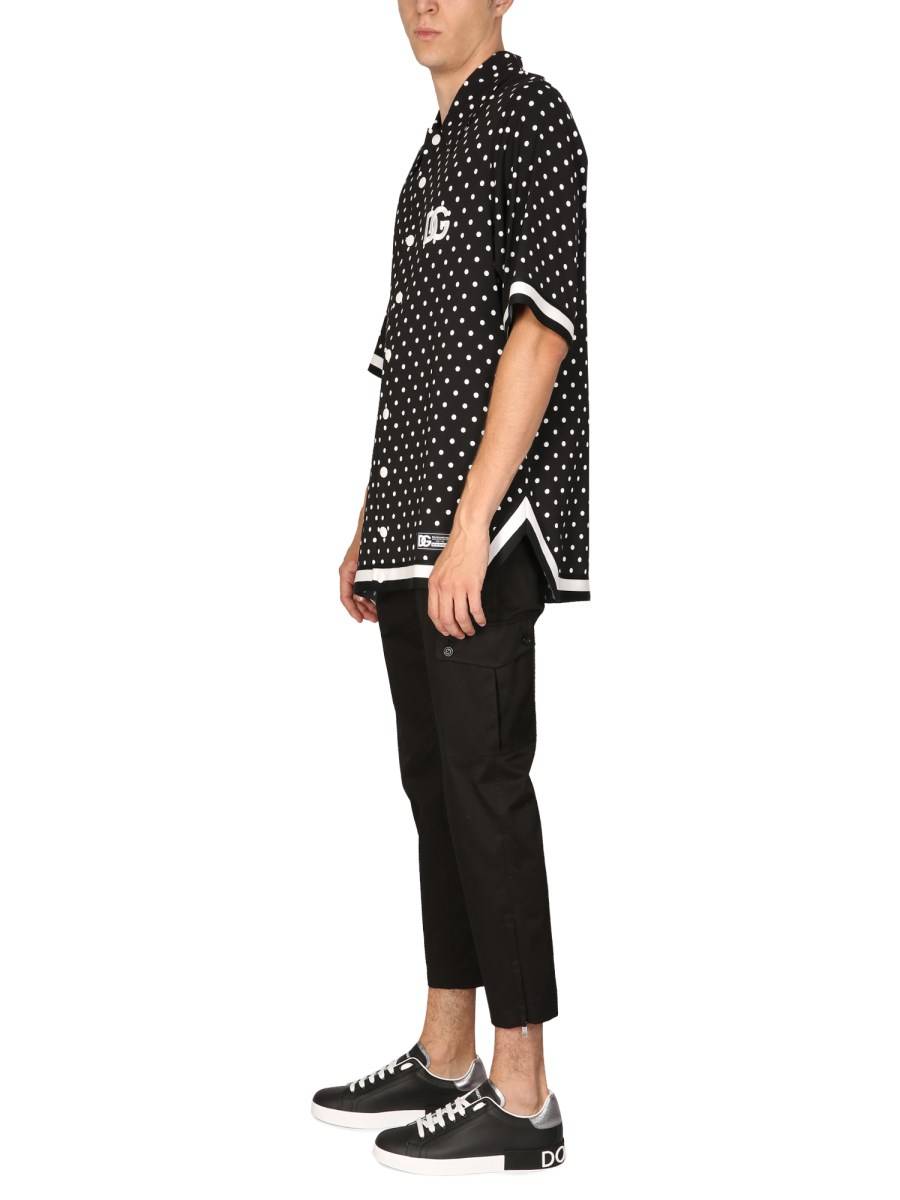 DOLCE & GABBANA PANTALONE CARGO IN COTONE STRETCH