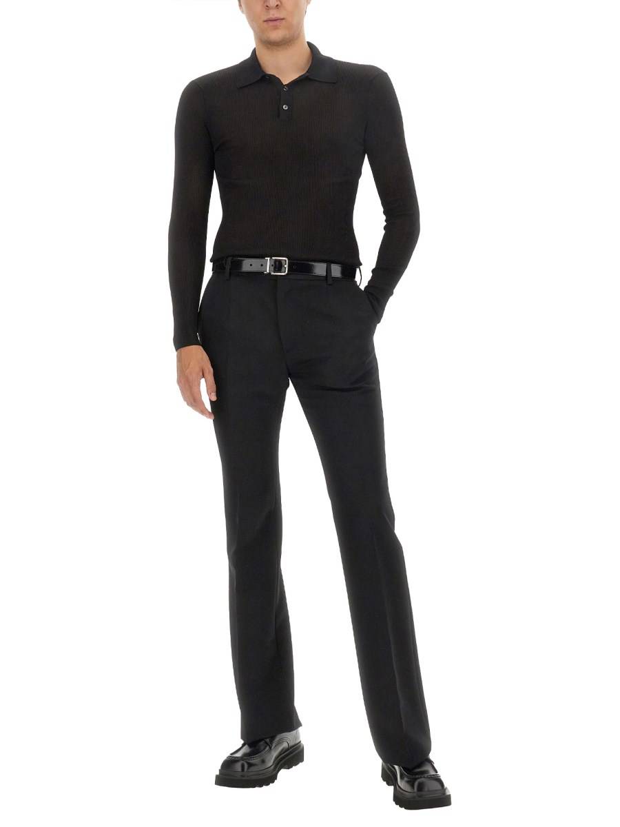 DOLCE & GABBANA PANTALONE IN LANA VERGINE