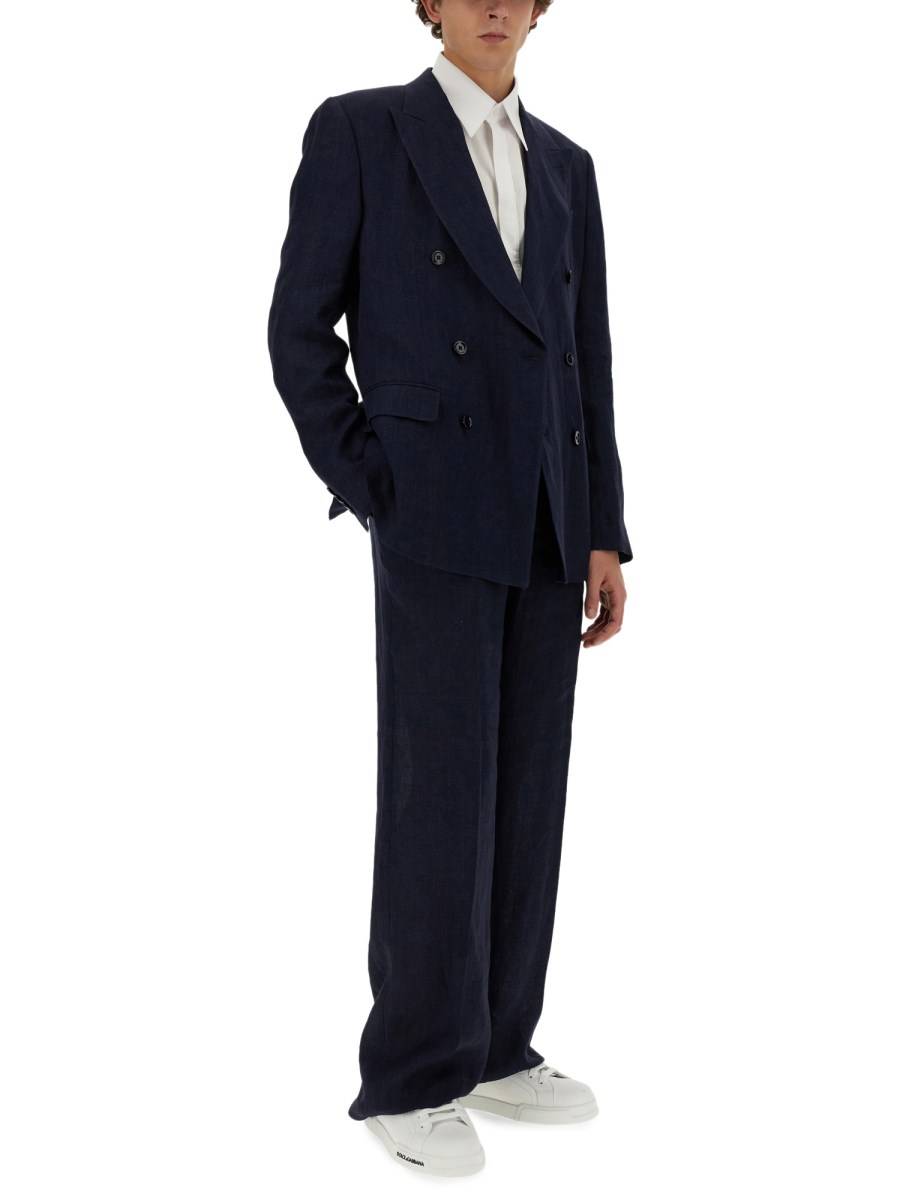 DOLCE & GABBANA PANTALONE IN LINO