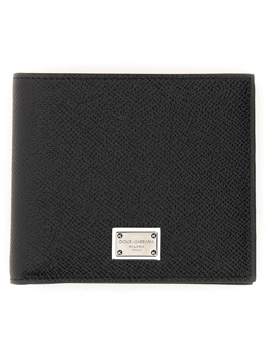 DOLCE & GABBANA PORTAFOGLIO BIFOLD IN PELLE DAUPHINE