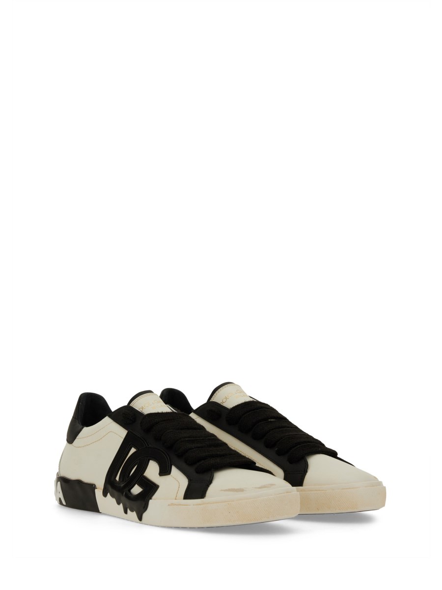DOLCE & GABBANA SNEAKER IN PELLE