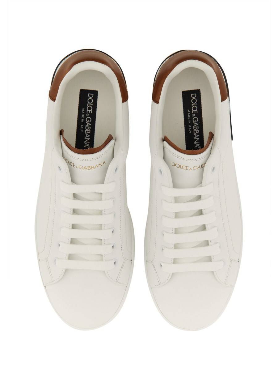 DOLCE & GABBANA SNEAKER PORTOFINO IN PELLE